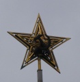 Вредительская звезда Агранова со Спасской башни Кремля